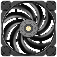 Jonsbo HF 120 PWM PC ventilator Zwart (b x h x d) 120 x 25 x 120 mm