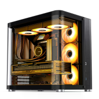 JONSBO TK 2 Computerbehuizing Desktop Chassis Hyperboloïde Zijdoorzichtig ATX Gaming Behuizing Dubbele 360 Waterkoeler T