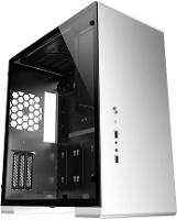 Jonsbo U5S Silver    Midi tower PC behuizing, Gaming behuizing Zilver