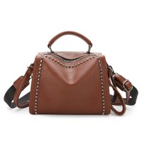 JOSEKO Dames Kunstleer Klinknagels Effen Kleur Dame Schoudertas Crossbody Tote Handtas