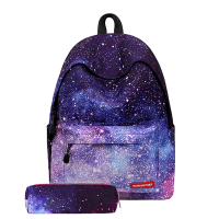 Fashion Starry Sky Patroon Grote Capaciteit Macbook Tablet Opbergtas Rugzak Student Schooltas