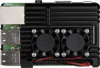 Joy it Armor Case BLOCK ACTIVE SBC behuizing Geschikt voor serie: Raspberry Pi® Incl. Actieve koeler Zwart
