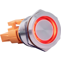 Joy it BUTTON22C M RD BUTTON22C M RD Toetsschakelaar 250 V/AC 15 A 1x aan/(uit) Moment Rood (Ø x h) 25 mm x 34.50 Mm IP67, IK10 1 stuk(s)