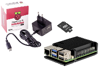 Joy it Embedded Pi5 Kit Raspberry Pi 5 B 4 GB 4 x 2.4 GHz Incl. Behuizing, Incl. Netvoeding, Incl. Noobs OS