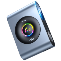 Joyroom CB1 bluetooth 5.3 Ontvanger Draadloze adapter LED digitaal display Handsfree bellen 3,5 mm AUX voor auto Hoofdte