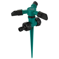 JOYXEON 3 kops 360 Hoeken Roterende Sprinkler Met Ondersteuning Staaf Tuin Gazon Automatische Irrigatie Besproeiingssyst