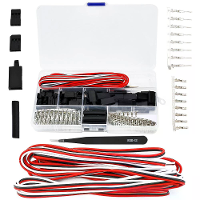 JR 3P Connector Kit 22AWG 3 Meter Kabel 0.8A 300V Veilige Vergrendeling Warmte Krimp Tubing RC Model Robotica Elektronic