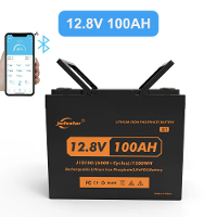 JSDSOLAR 12V 100Ah LiFePo4 Battery Pack With Bluetooth 6000+ Cycles Rechargeable Lithium Iron Phosphate Batteries For Bo