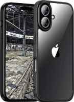 JT Berlin BackCase Pankow Hybrid Backcover Apple iPhone 16 Zwart, Transparant Inductieve lading