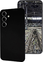 JT Berlin Pankow Soft Backcover Samsung Galaxy S25 Zwart Inductieve lading