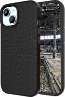 JT Berlin Pankow Solid Backcover Apple iPhone 15 Zwart Inductieve lading