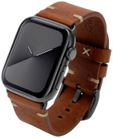 JT Berlin Watchband Alex II Vintage Horlogeband 42 mm, 44 mm, 45 mm, 46 mm M Bruin, Space grijs Watch Series 1, Watch Series 2, Watch Series 3, Watch Series 4,