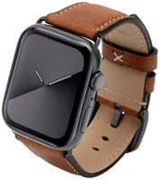 JT Berlin Watchband Charlie Horlogeband 42 mm, 44 mm, 45 mm, 49 mm M Bruin, Space grijs Watch Series 1, Watch Series 2, Watch Series 3, Watch Series 4, Watch