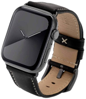 JT Berlin Watchband Charlie Horlogeband 42 mm, 44 mm, 45 mm, 49 mm M Zwart, Space grijs Watch Series 1, Watch Series 2, Watch Series 3, Watch Series 4, Watch