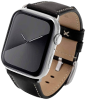 JT Berlin Watchband Charlie Horlogeband 42 mm, 44 mm, 45 mm, 49 mm M Zwart, Zilver Watch Series 1, Watch Series 2, Watch Series 3, Watch Series 4, Watch Series