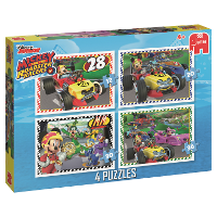 Disney Junior Mickey Roadster Racers 4in1 puzzels