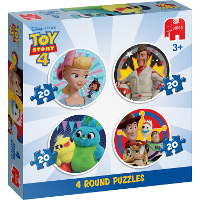 Jumbo Disney   Toy Story 4   4in1 Ronde Puzzels 4x 20 stukjes