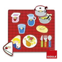 Goula   Aan tafel noppenpuzzel