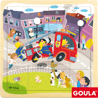 Jumbo Goula   Brandweer puzzel 21 stukjes