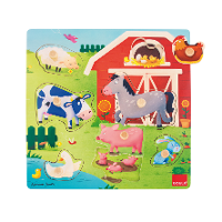Goula   Op de boerderij noppenpuzzel