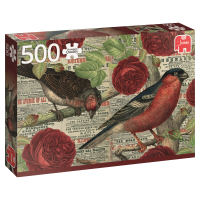 Vogels houden van bloemen puzzel