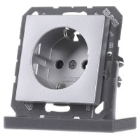 Wandcontactdoos Jung A1520KIAL 1 voudig Inzetstuk Aluminium