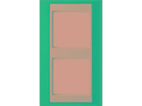 Jung AP582BLWW 2 voudig Frame Blauw