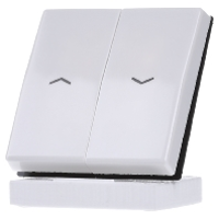 Knop Jung AS591 5PWW 1 voudig Inzetstuk Alpine wit