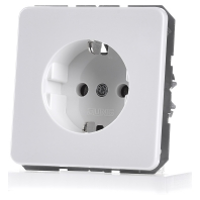 Jung CD1520BFWW Wandcontactdoos met randaarde Inzetstuk 1 voudig Alpine wit 1 stuk(s)