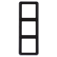 Afdekking Jung CD583SW 3 voudig Frame Zwart