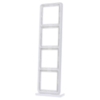 Afdekking Jung CD584WW 4 voudig Frame Alpine wit