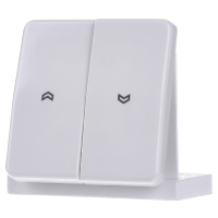 Jung CD595PWW Jaloezie schakelaar, Jaloezie schakelaar/ knop Afdekking 2 voudig Alpine wit 1 stuk(s)