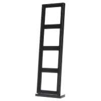 Afdekking Jung LS984SW 4 voudig Frame Zwart