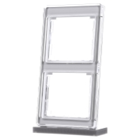 Afdekking Jung SL582WW 2 voudig Frame Wit