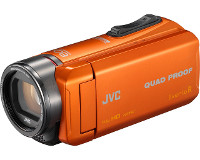JVC GZ R445DEU Camcorder 7.6 Cm 2.99 Inch 2.5 Mpix Zoom optisch: 40 x Oranje