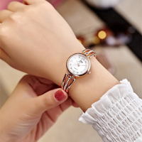 Jw 3512 Fashion Round Dial Rhinestones Alloy Lady Bracelet Bangle Women Dress Quartz Watch