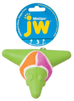 Jw Mixups Geribbelde Arrow Bal Pluche / Rubber / Tennisbal #95;_11,5 Cm