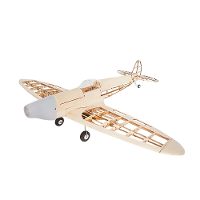 JWRC Spitfire 1020mm Spanwijdte Balsa Hout RC Vliegtuig Fighter KIT