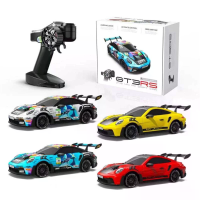 JXC PO4302 RTR 1/43 2.4G 4WD Drift RC Auto met Gyro Volledig Proportionele Afstandsbediening Mini Race LED Lichtsnel Mot