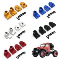 4 STKS Verbeterde Metalen Achterwiel Seat Gear Cover voor FMS FCX24 1/24 RC Auto POWER WAGON Voertuigen Modellen Onderde