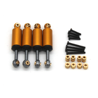 4 Stuks verbeterde metalen binnenveren schokdempers voor FMS FCX24 12401 POWER WAGON 1/24 RC auto model reserveonderdele