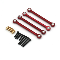 4 STUKS Verbeterde Metalen Lagere Linkage Staven voor FMS FCX24 POWER WAGON 12401 1/24 RC Auto Voertuigen Model Onderdel