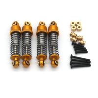 4 STUKS Verbeterde Metalen Schokdempers voor FMS FCX24 12401 POWER WAGON 1/24 RC Auto Voertuigen Model Onderdelen