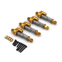 4PCS Verbeterde Oliegevulde Schokdempers voor FMS FCX24 POWER WAGON 12401 1/24 RC Auto Voertuigen Model Reserveonderdele