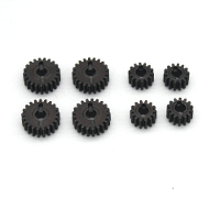 Opgegradeerde metalen tandwielen set voor FMS FCX24 12401 Power Wagon 1/24 RC auto voertuigen Moels reserveonderdelen