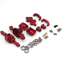 Verbeterde metalen voor  en achterasbehuizing C stuurwielcups voor FMS 1/18 Mogrich Fire Horse CHEYENNE ARIZONA RC Auto