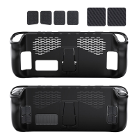 Beschermende Kit voor Steam Deck TPU Soft Bescherming Shell met Stand Game Console Trackpad Terug Knop Stickers Accessoi