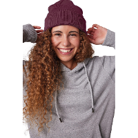 K UP Hats Wintermuts Beanie Yukon   bordeaux rood   zacht en licht gebreid