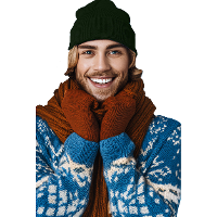 K UP Hats Wintermuts Beanie Yukon   donkergroen   zacht en licht gebreid