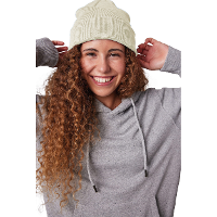K UP Hats Wintermuts Beanie Yukon   gebroken wit   zacht en licht gebreid